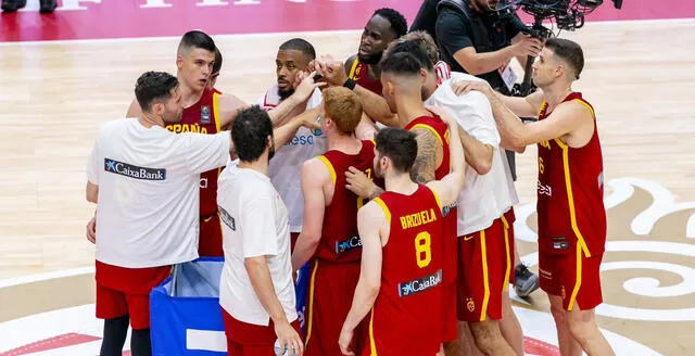 España jugará su partido número 2 por el Preolímpico de Baloncesto 2024. Foto: BaloncestoESP7X   