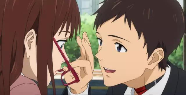 Shinji y Mari junto en el final de Evangelion 3.0+1.01. Foto: Amazon Prime Video
