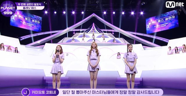 Girls Planet 999: ganadoras del Planet Pass. Foto: Mnet