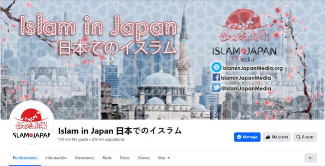 <em> Cuenta en Facebook de "Islam in Japan Media". Foto: captura de Facebook</em>   