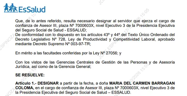 Resolución EsSalud