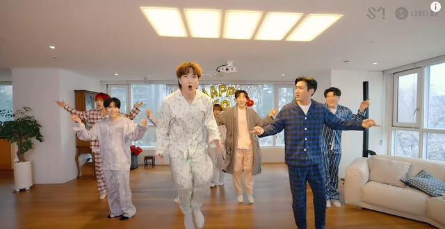 Leeteuk y su baile enérgico en "‘House party’ special video - House version”. Foto: Label SJ