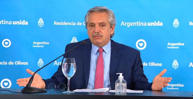 Presidente de Argentina señaló que el 90% de la población cumplió con la cuarentena obligatoria ante la propagación del coronavirus. Foto: captura video.