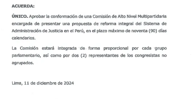  La moción aprobada por el Congreso este miércoles. 