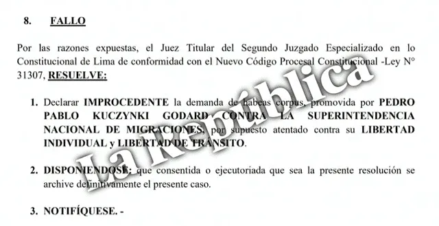  Resolución del Poder Judicial   