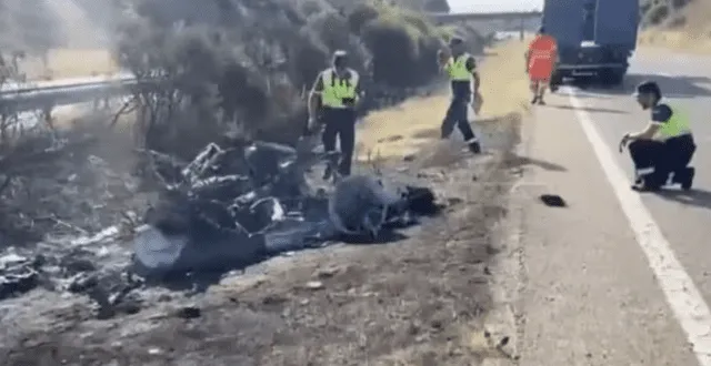 Accidente de Diogo Jota en España. Foto: La Cuarta Accidente de Diogo Jota en España. Foto: La Cuarta