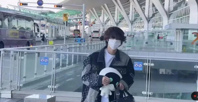 Jin en Incheon. Foto: captura/kmedia