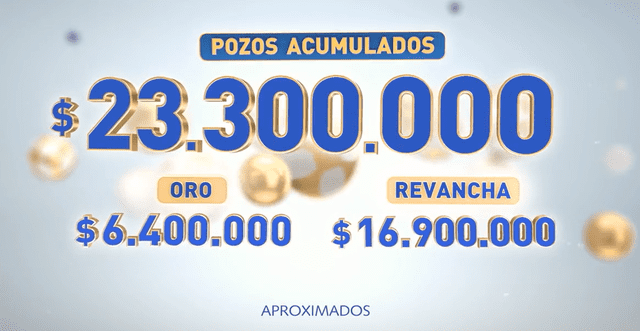 Pozo millonario del sorteo 5 de Oro. Foto: 5 de oro 