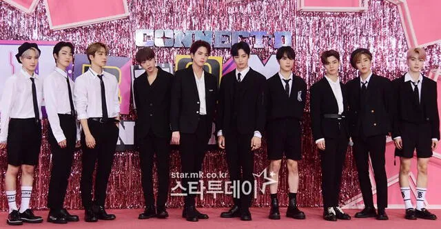 The Boyz en la alfombra roja del Dream Concert 2020. Foto: Starnews