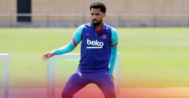 Matheus Fernandes entrenando con el club azulgrana. Foto: FC Barcelona