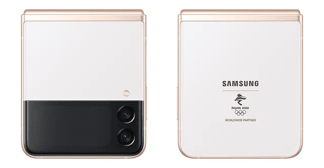 Diseño del Galaxy Z Flip 3 5G Olympic Games Edition. Foto: Samsung