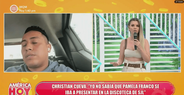 Christian Cueva dio entrevista a 'América hoy'. Foto: América TV   