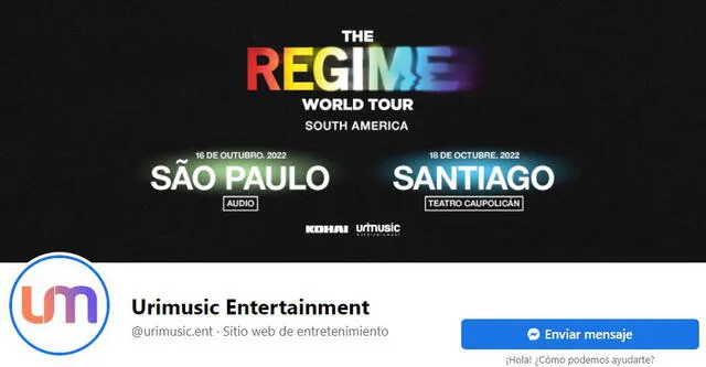 Regime World Tour de DPR es gestionado por Urimusic Entertainment. Foto: Facebook
