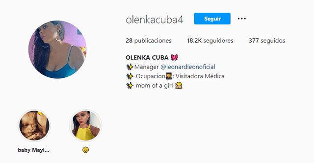 Olenka Cuba Instagram