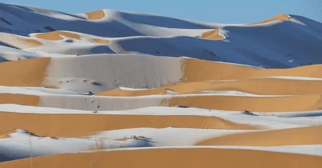 ¿Nieve en el desierto del Sahara? Estas son las veces en que ocurrió