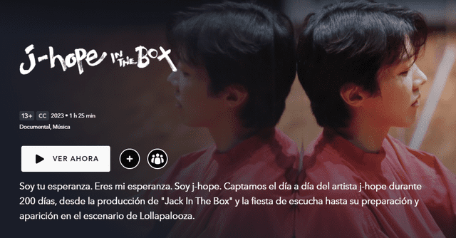  Documental de J-Hope disponible ya en Disney Plus. Foto: Disney Plus   