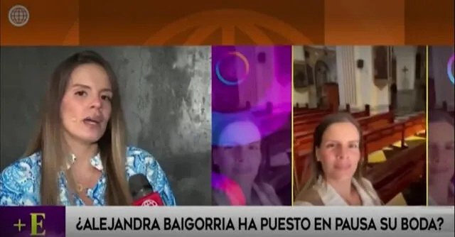  Alejandra Baigorria sobre sus planes de boda. Foto: Captura América TV   