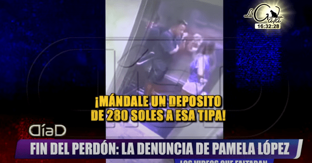  Pamela López le reclama a Christian Cueva por depósito a Pamela Franco. Foto: Captura ATV   