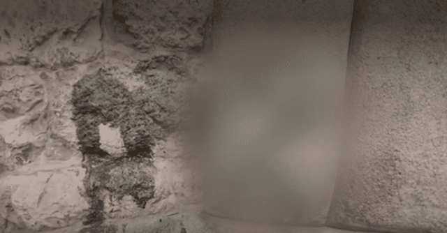 Muro inca vandalizado con pintura spray. Foto: América Noticias.   