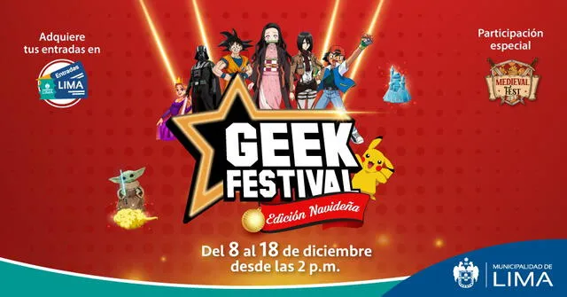 Feriado 8 y 9 de diciembre: festival Geek se realizará hasta el 18