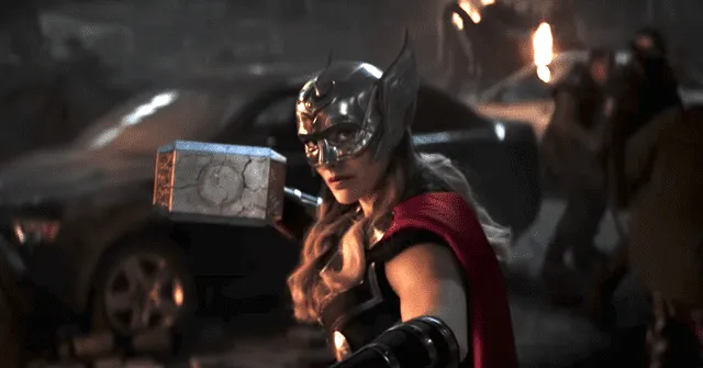 Mighty Thor en el tráiler de "Love and thunder". Foto: captura de Marvel