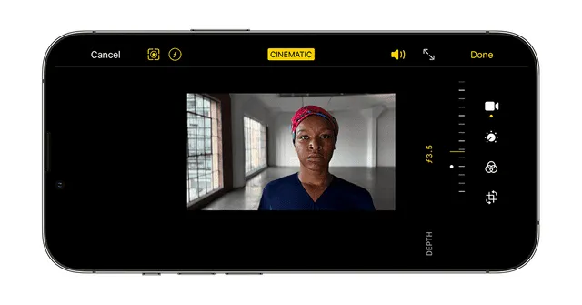 Cómo editar videos grabados con el modo cinematográfico. Foto: Apple