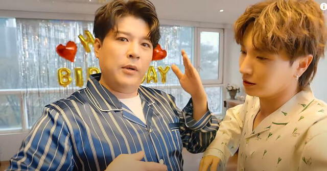 El baile de robot de Leeteuk y Shindong en "‘House party’ special video - House version”. Foto: Label SJ