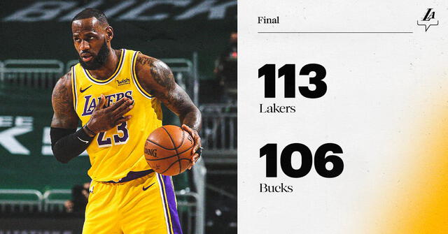 Los Lakers se impusieron. Foto: Twitter/@Lakers