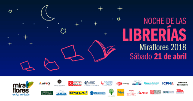 Miraflores: Regresa la VI edición de “La noche de librerías” 2018