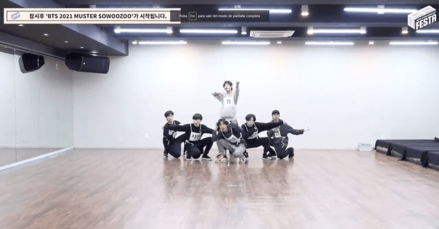  BTS en dance practice de "Anpanman" en "BANG BANG CON 2023". Foto: captura/YouTube   