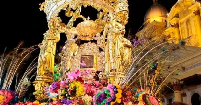  La Virgen de Nuestra Señora del Rosario de Chiquinquirá hará su bajada. Foto: Composición LR/ Twitter.    