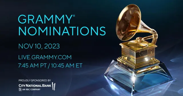  Fecha y hora del anuncio de nominados en los Premios Grammy 2024. Foto: Chart Data   