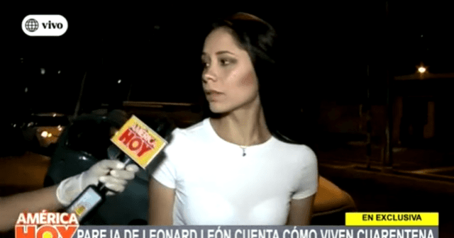 Olenka Cuba declara sobre caso de Leonard León y coronavirus.