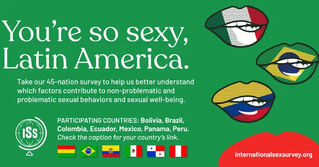 Encuesta internacional del Sexo para Latinoamerica.Foto: @internationals3xsurvey