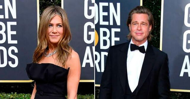 Jennifer Aniston y Brad Pitt no posaron juntos en los Globos de Oro.
