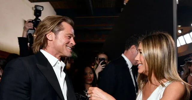 La foto de Brad Pitt y Jennifer Aniston que causó euforia en redes.