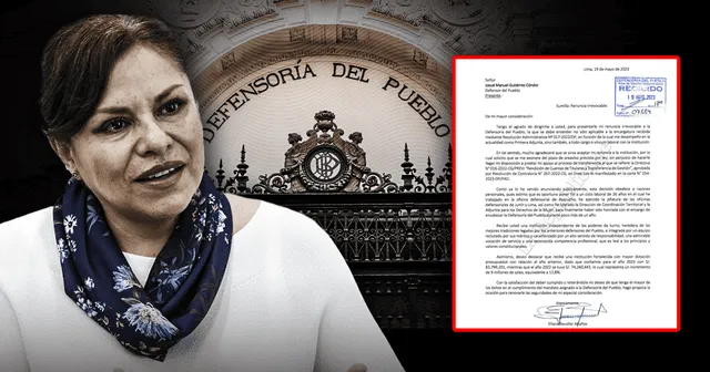  Eliana Revollar renunció a todo cargo dentro de la Defensoría del Pueblo tras 26 años de trabajo Foto: composición LR/Marco Cotrina  