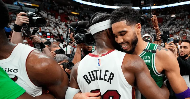 Boston Celtics forzó un séptimo juego a los Miami Heat pero Jimmy Butler selló su presencia en las Finales. Foto: NBA   