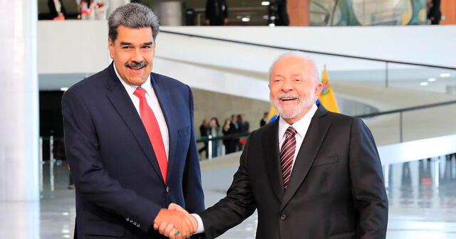 El último lunes, Nicolás Maduro y Lula Da Silva tuvieron su primera reunión bilateral. Foto: Cancillería Venezuela/ Twitter<br><br>    