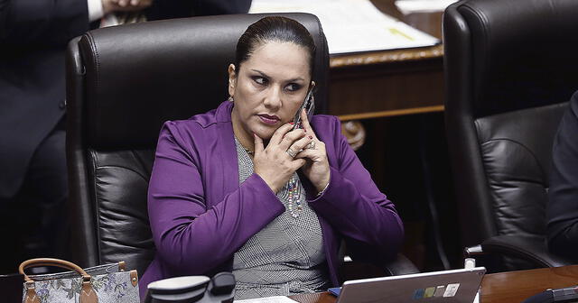 Digna Calle fue segunda vicepresidenta del Congreso hasta el 4 de febrero. Foto: Antonio Melgarejo/La República    