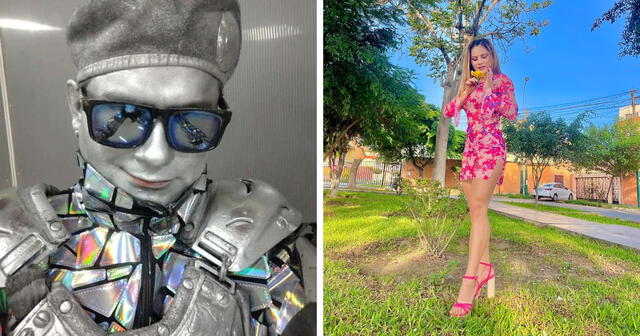 Ella es Yeni Medina, la nueva 'Robotina cajamarquina' de 22 años. Foto: composición LR/Facebook   