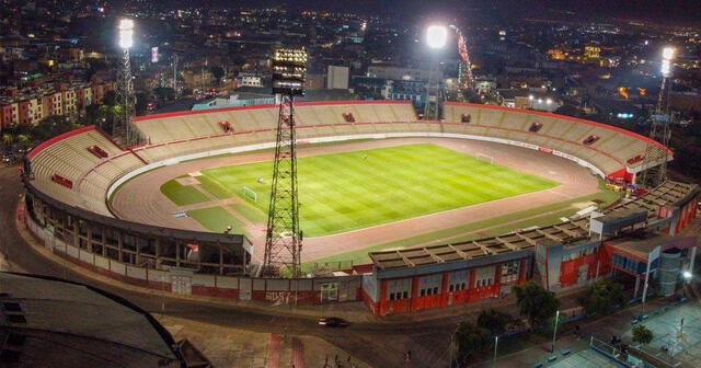 El estadio Mansiche también está diseñado para la práctica del atletismo. Foto: Defensa y Justicia   