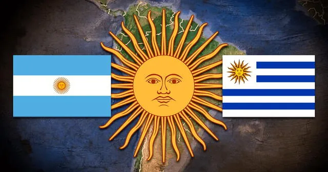  El Sol de Mayo está presente en la bandera de Argentina y en la de Uruguay. Foto: La República<br>    