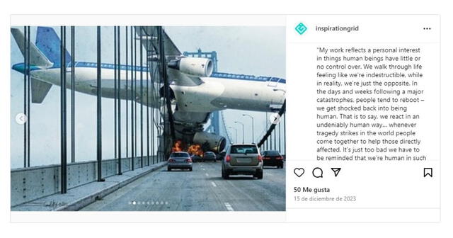 <em> La imagen fue replicada por una cuenta especializada en artes y diseño digital. Foto: captura de Instagram</em>   