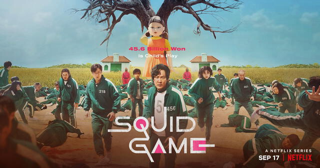Squid game, póster promocional. Foto: Netflix