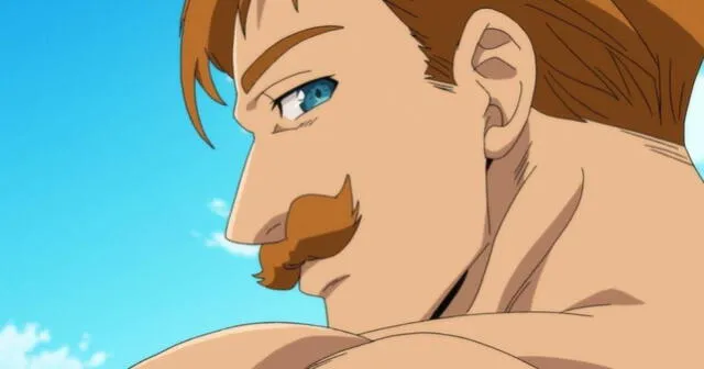 Escanor del anime Nanatsu no taizai