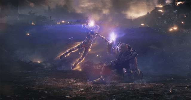 Thanos y Capitana Marvel se enfrentaron en Endgame. Foto: Marvel