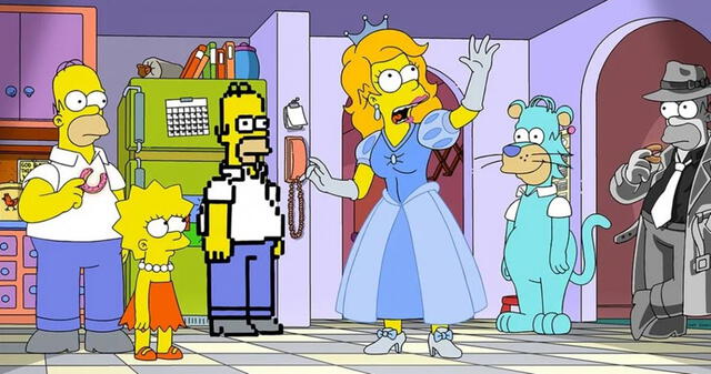 Las diferntes versiones de Homero que mostrará el capítulo especial de Halloween. Foto: Fox
