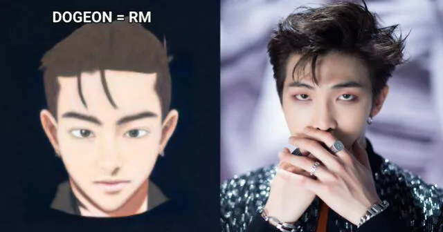 RM y su personaje en 7 Fates CHAKHO. Foto: Naver/BIGHIT