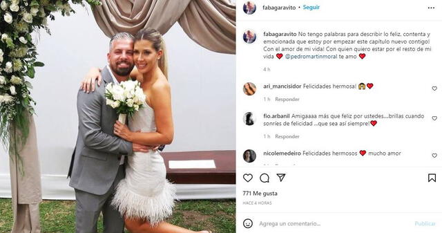 Fabiola Garavito se pronuncia tras su casamiento. Foto: Fabiola Garavito/ Instagram